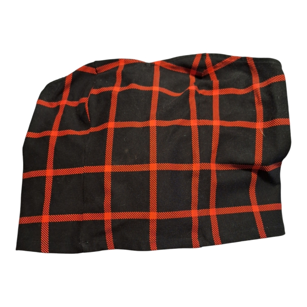 Torrid Sweetheart Plaid Strapless Corset Top - Red and Black Striped Size 2X - Picture 4 of 8